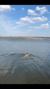 I spent the whole weekend swimming
