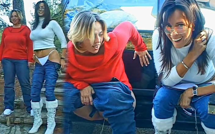 Road Trips UK: Angie george和Anabel moon的奖励撒尿场景