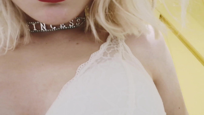 Taya Lite: Blonde teen bites and licks her sweet lips