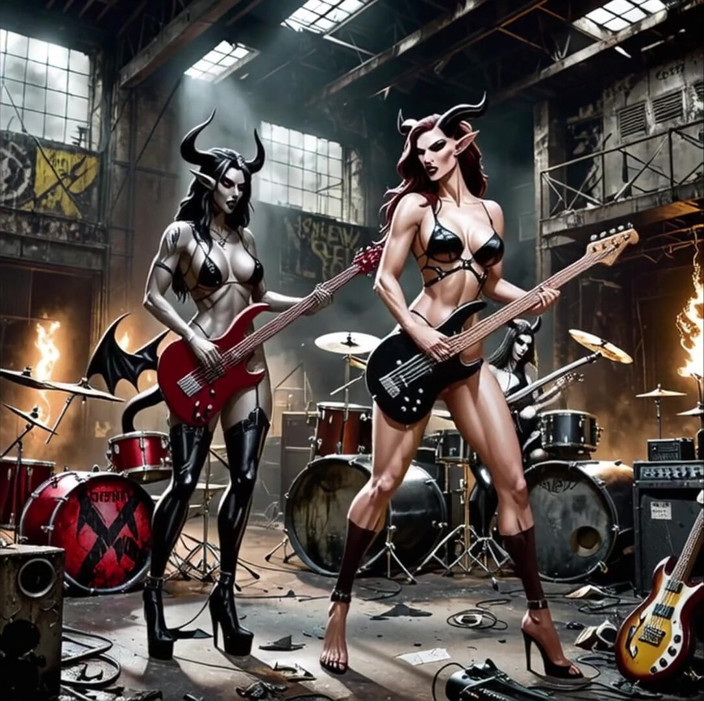 Horny van stevie: Succubus Metal Band Music Video