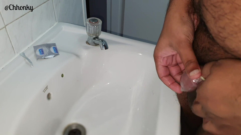 Denim Tiger: Pissing in a condom