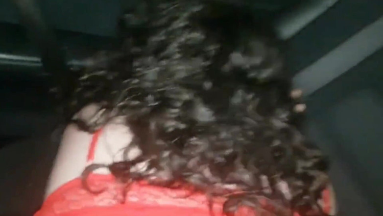Real homemade BBW BBC porn: BBC Pounding My Ass Back Sit of My Car