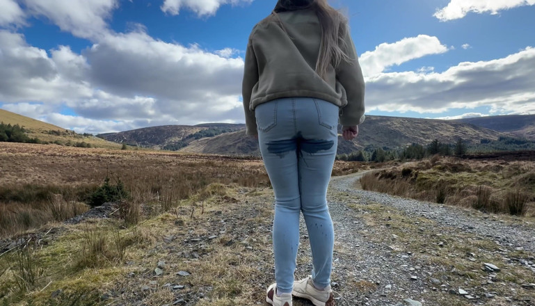 Emma Voyeur: Emergency While Walking on the Public Trail but Had to...
