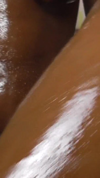 Latina Babe Teasing with Oil