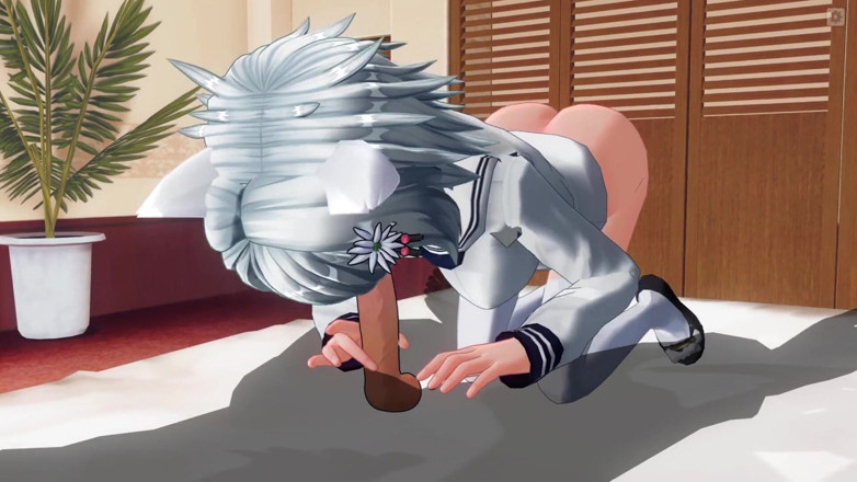 H3DC: 3D hentai neko sladké sání