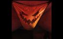 Thongsnpanties: Sissy Satin Pumpkin Thong Play