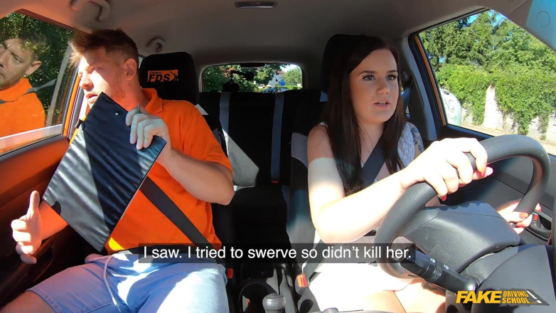 Fake Driving School: Teen Learner with Blowjob Skills