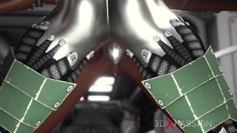 3dxpassion: Sex on the exoplanet! Sci-fi android fucks hard a hot...