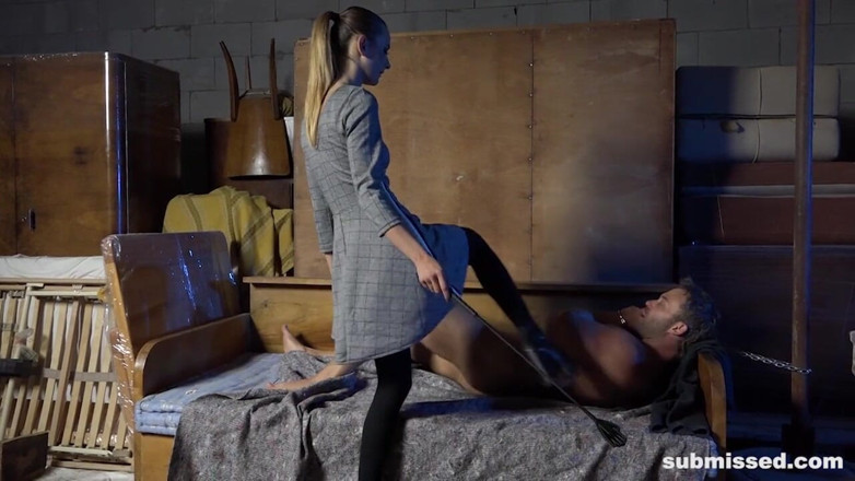 Submissed: Femdom with muscle guy and skinny tall dominatrix