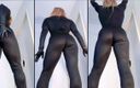 Madam Mysteria: Ass in a black catsuit