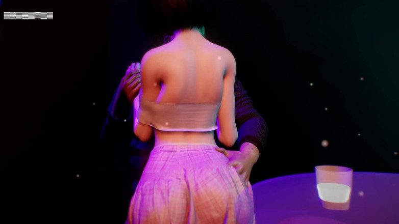 X Hentai: Lustful Girl Friend Fuck the Stranger Man at Night Club - 3D...