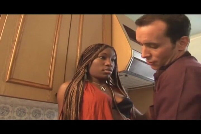 Monde Francais: Slutty Ebony French Doll Fucked by White Dude