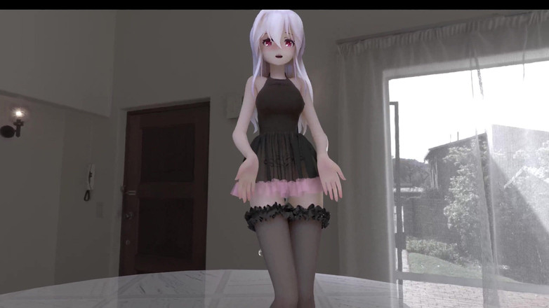 MikuMotion: [MMD] Krim coklat lemah gaun sutera hitam dubur serra manik...
