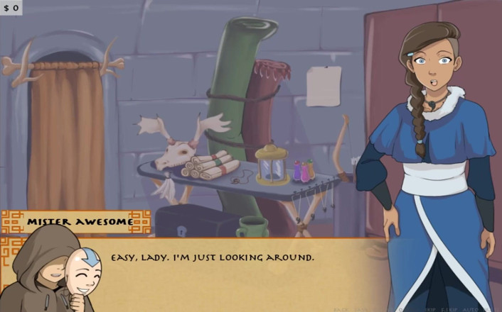 Cartoon Play: Four elements trainer part 2 (Book 1 water) (Slave route)