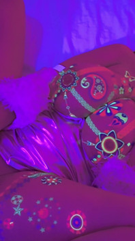 Neon Glow Massive Tits Masked Hottie Goes Wild Solo Masturbating with Anime Moans - Lilykoti