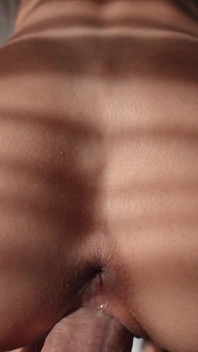 POV Quick Doggy Style Fuck with Hot Blonde in White Lingerie and Creampie
