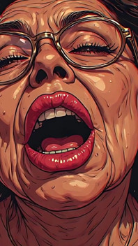 Mature Orgasm Face Art