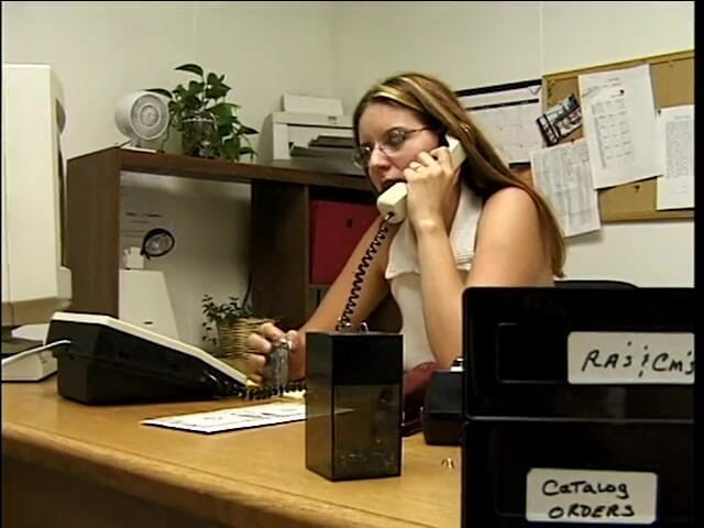 Office Sluts: Whore getting her muff drilled