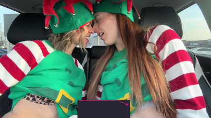Serenity Cox: Horny Elves Cumming in Drive Thru With Lush Remote Controlled...