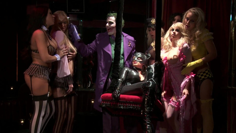 CBD Media: Batman joker and catwoman having orgy in the club.