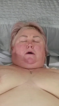 Stepmom Licks Balls and I Jerk off My Cock and Cum in Her Mouth and on Her Face