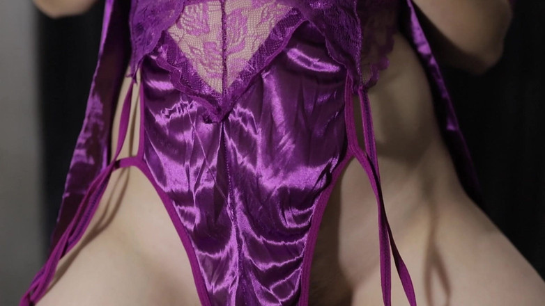 deafheaven666: 満足するまでエントットのセクシーな紫色のランジェリーを使用してオンライン申請を通じてフィリピンのひよこを順番に 2