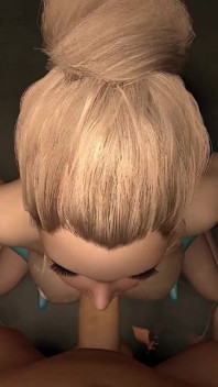 Point of View Busty Blonde Babe Hot Blowjob Titfuck & Mouth