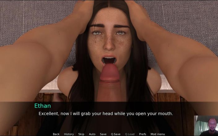 Sex game gamer: 她的第一次深喉口交 - 在救赎和深渊之间