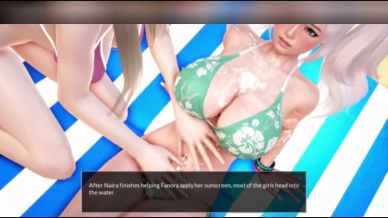 3DXXXTEEN2 Cartoon: Díky za velké vlny!. 3D porno kreslený sex