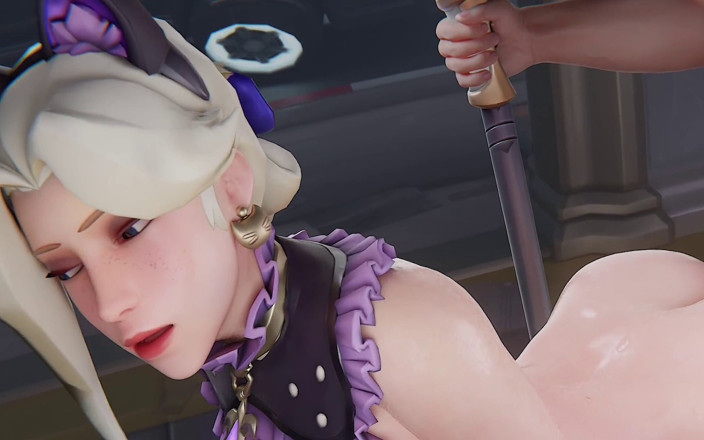 Orlikx: Mercy Kitty Cosplay - pizda strâmtă are nevoie de o animație 3D...