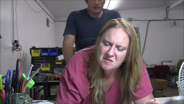 Vibra King Video: Jennifer gets pounded over a table at work