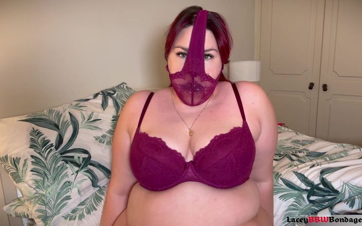 Lacey BBW Bondage: Pasión púrpura: la extravagancia de bragas y mordaza púrpura