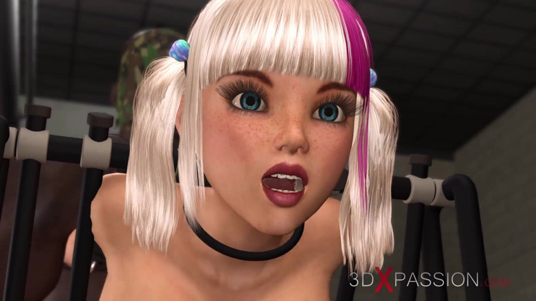 3dxpassion: Black guy plays with a super hot college girl in...