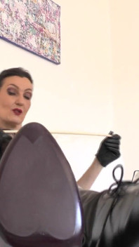Cane Break: I Use You as a Sole-licker - Lady Victoria Valente