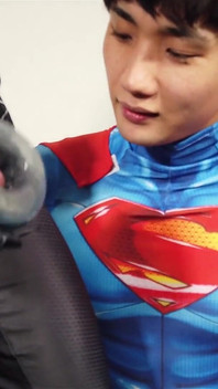 Örümcek adam x süpermen cosplay