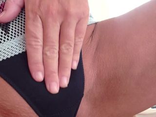 Gspot Productions: Rubbing off and fingering in my thongs, wishing you a...