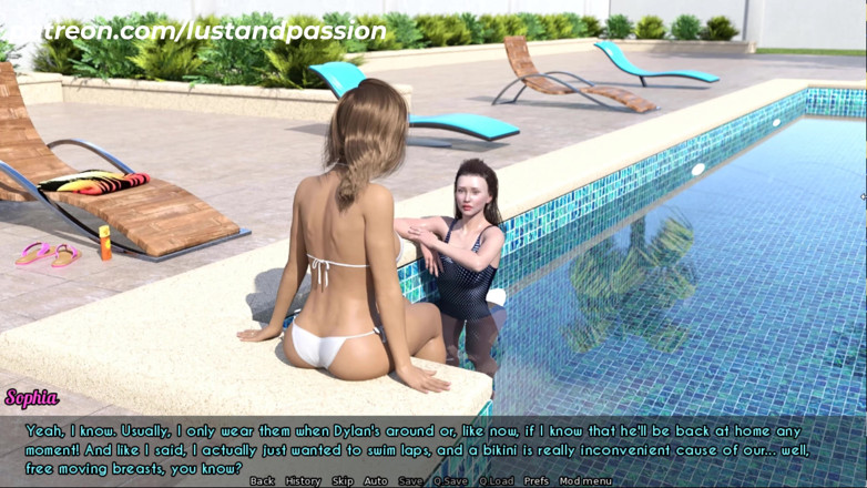 Johannes Gaming: AWAM #4 Swimming with Ellie and rub lotion all over her