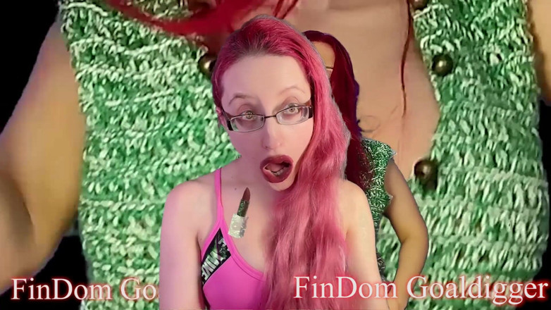 FinDom Goaldigger: Lipstick transformation