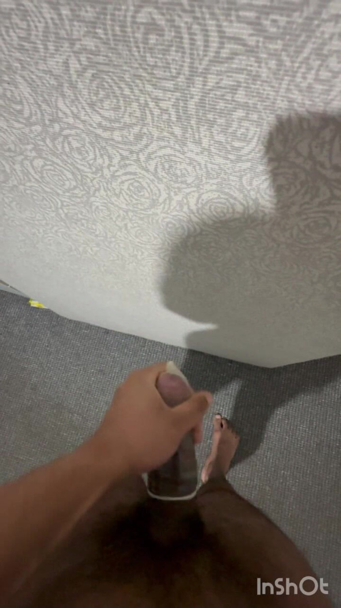 Dick dank: Boy Masturbating in Condom