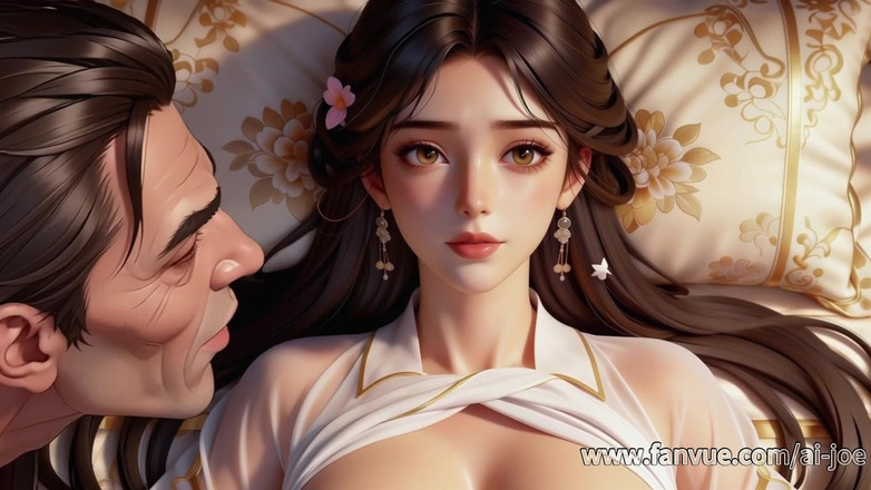 AI-JOE: A Chinese Girl in Ancient Costume, Best Blowjob, 3p, and Nipple...