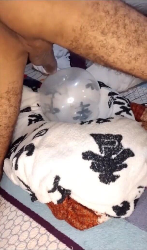 vergar4_daviid: I Fucked an Inflated Condom and Left It Full of...
