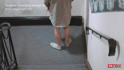 TattedBootyAb: Ngentot berisiko di luar tangga hotel - kepergok omg!!! Femboy Stockings