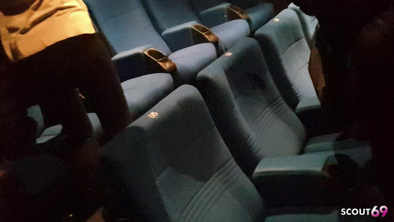 Scout69: Two German Best Friend Teens Give Risky Blowjob at Cinema...