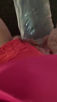 POV Dildo Fucking My Shaved Pussy