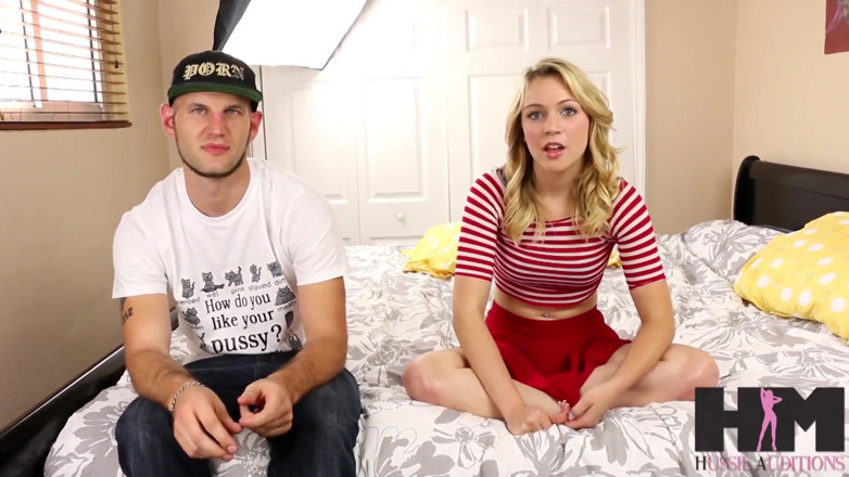 Hussie Auditions: Cali Sparks' aka Zoey Taylor First B/g Scene with Brian...