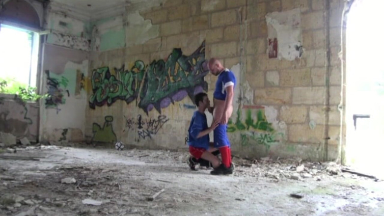 Gaybareback: Innocent twink fucked by huge cock of his football coach