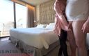 Business bitch: Sexy Business Woman in Pink Satin and Nylons Having Sex...