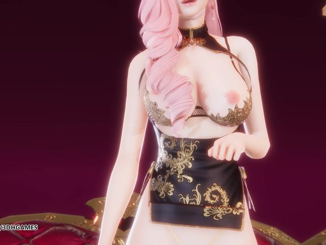 [mmd] Hyolyn - One Way Love Seraphine Sexy Striptease League of Legends Uncensored Hentai (3D-Hentai Games)