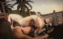 Wraith Futa: Sexe sur la plage avec une femboy tapette sexy