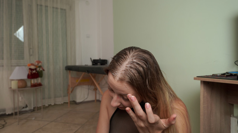 DreamFoxy: con capelli e saliva su capelli e testa